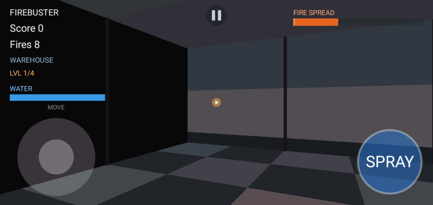 First person view spraying water